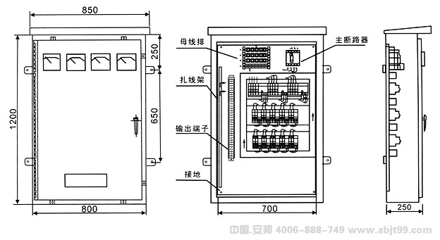 電黄瓜官网入口帶（黄瓜官网入口電纜）PDX配電箱安裝圖