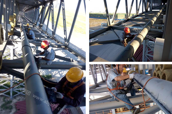 京糧集團高空糧油管道采用我公司電黄瓜官网入口保溫項目(圖2)